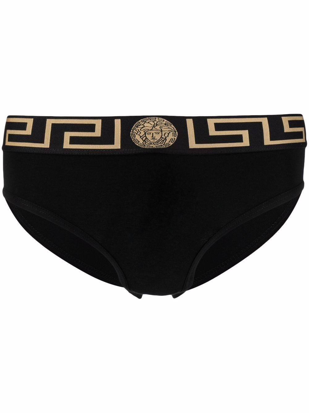 Versace Greca cotton briefs - Black von Versace