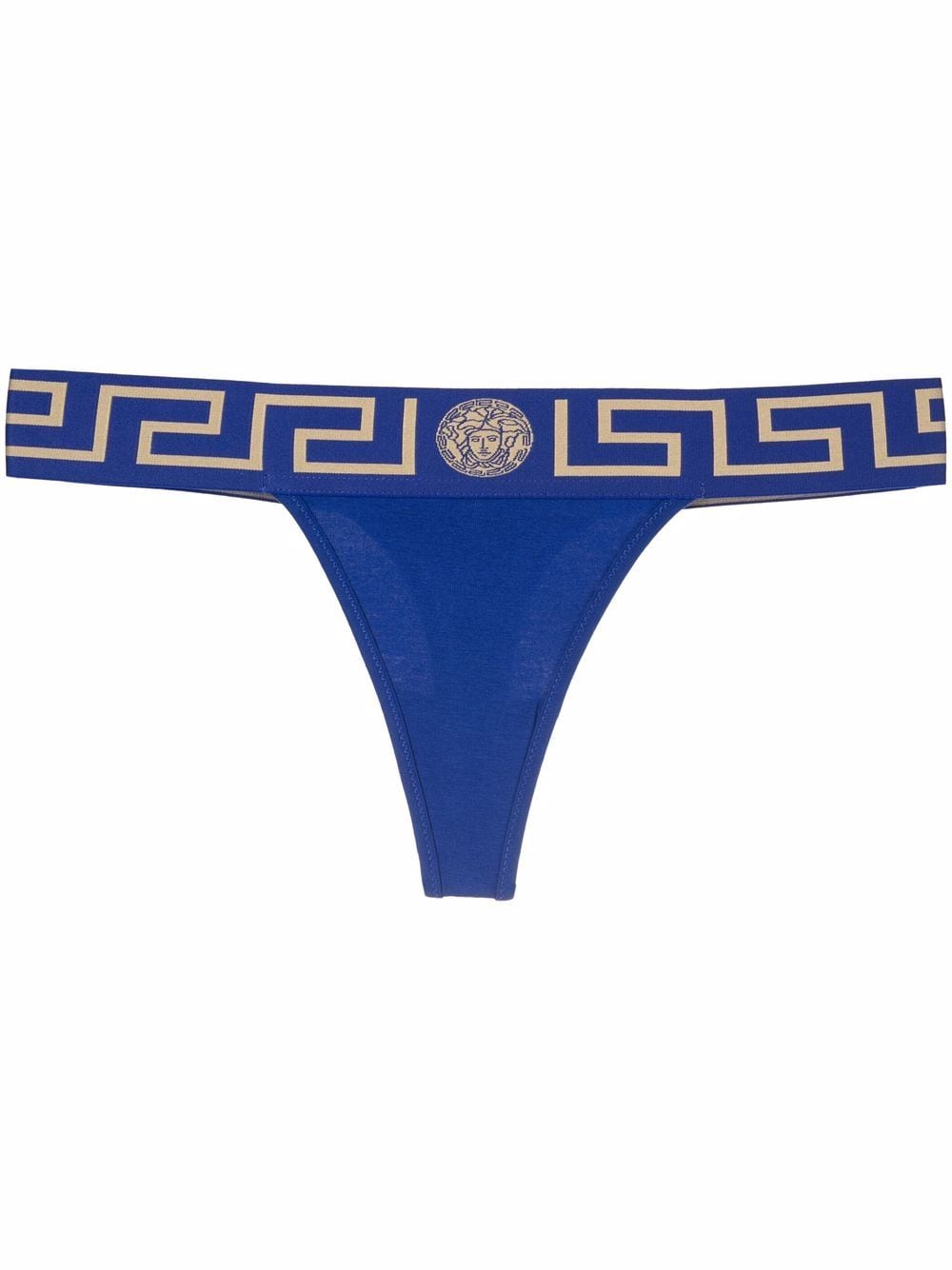 Versace Greca Border thong - Blue von Versace