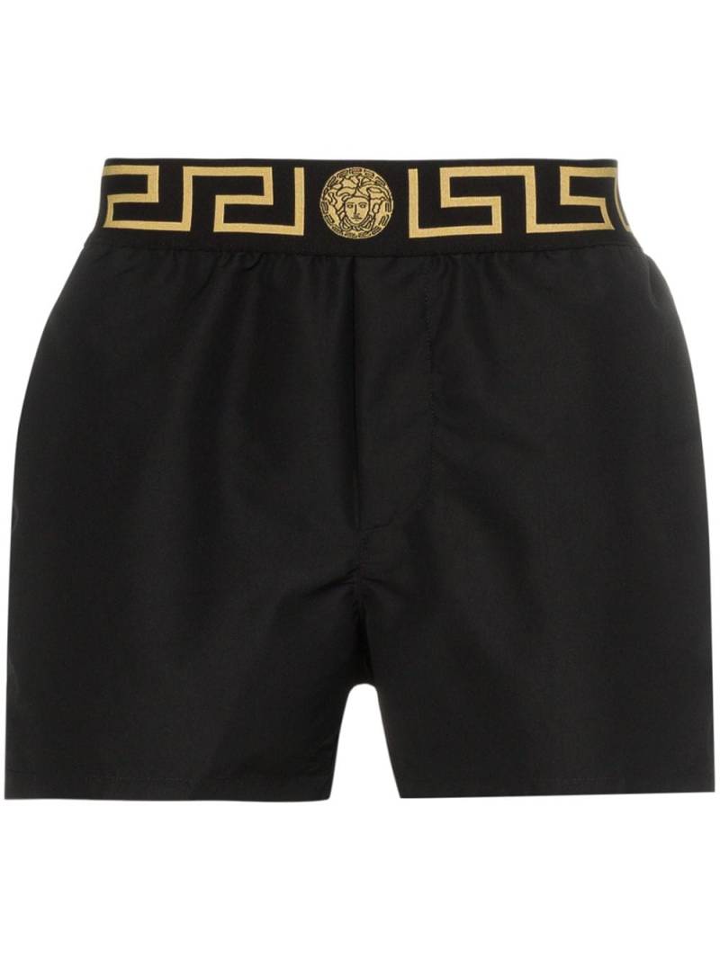 Versace Greca Border swim shorts - Black von Versace