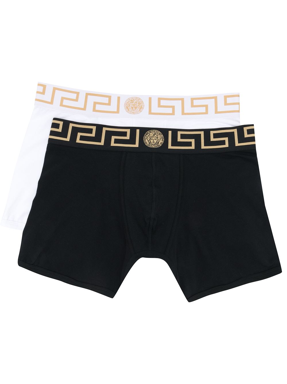 Versace Greca waistband boxers - White von Versace