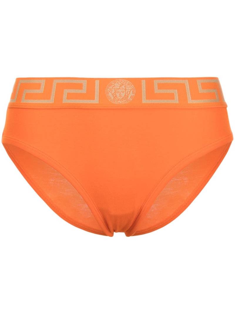 Versace Greca-waistband briefs - Orange von Versace