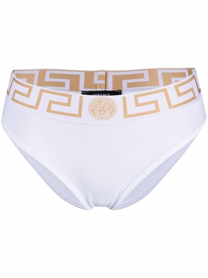 Versace Greca Border briefs - White von Versace