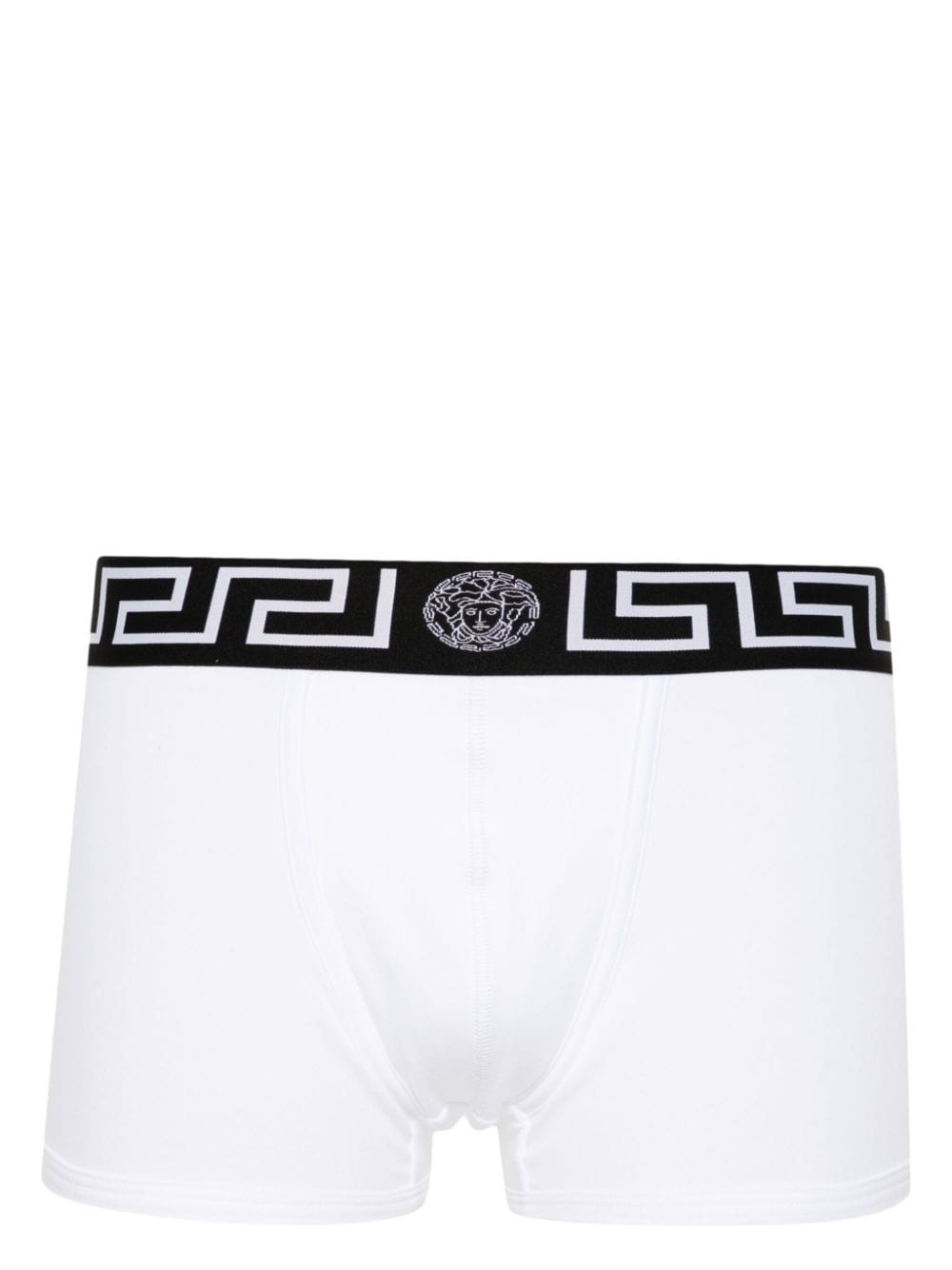 Versace Greca-waistband jersey trunks - White von Versace