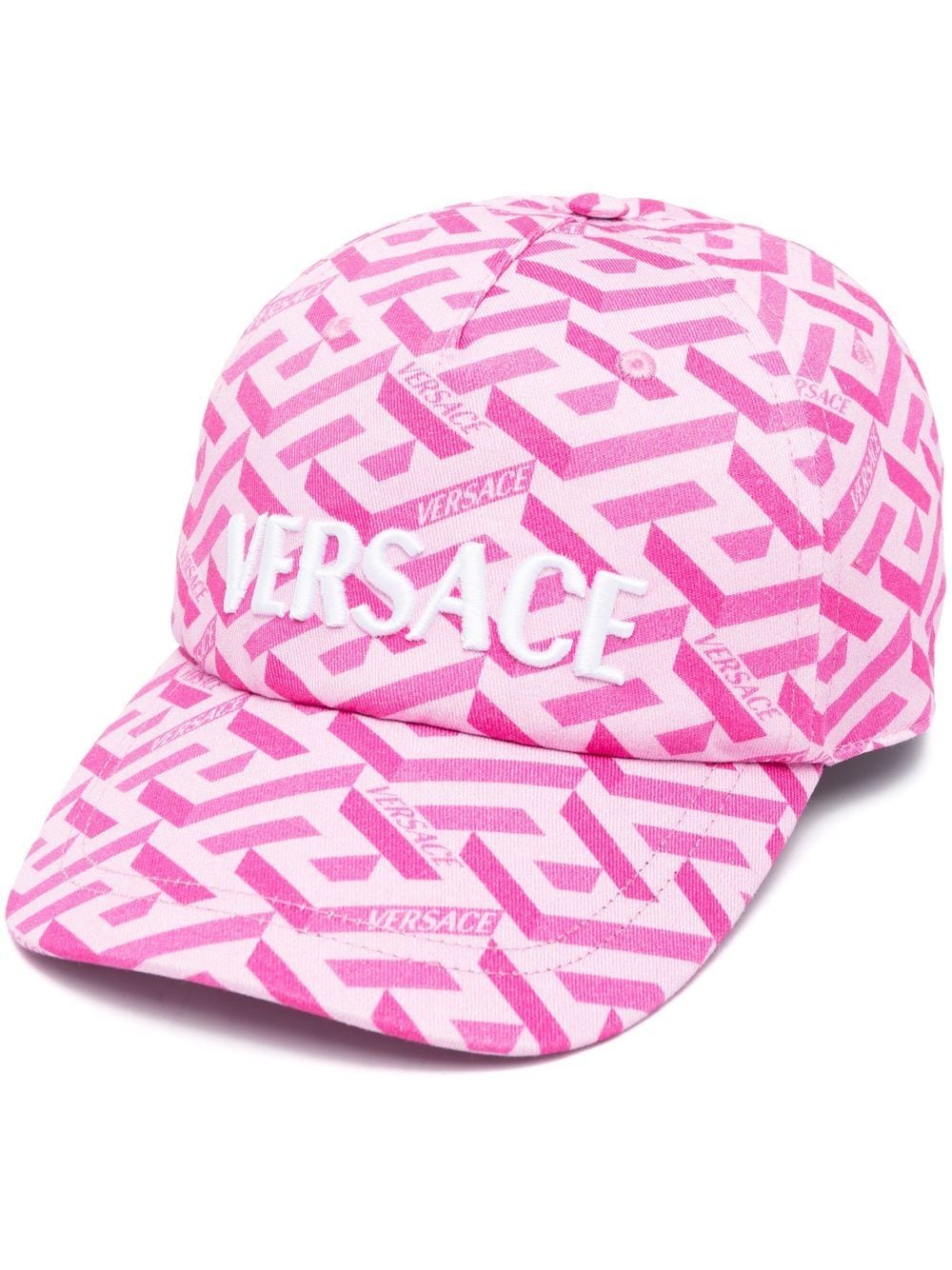 Versace Greta-print cotton baseball cap - Pink von Versace