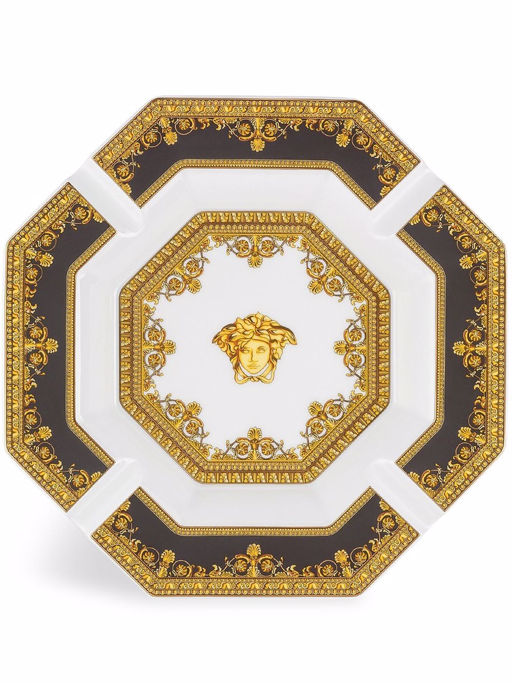 Versace I Love Baroque porcelain ashtray - White von Versace