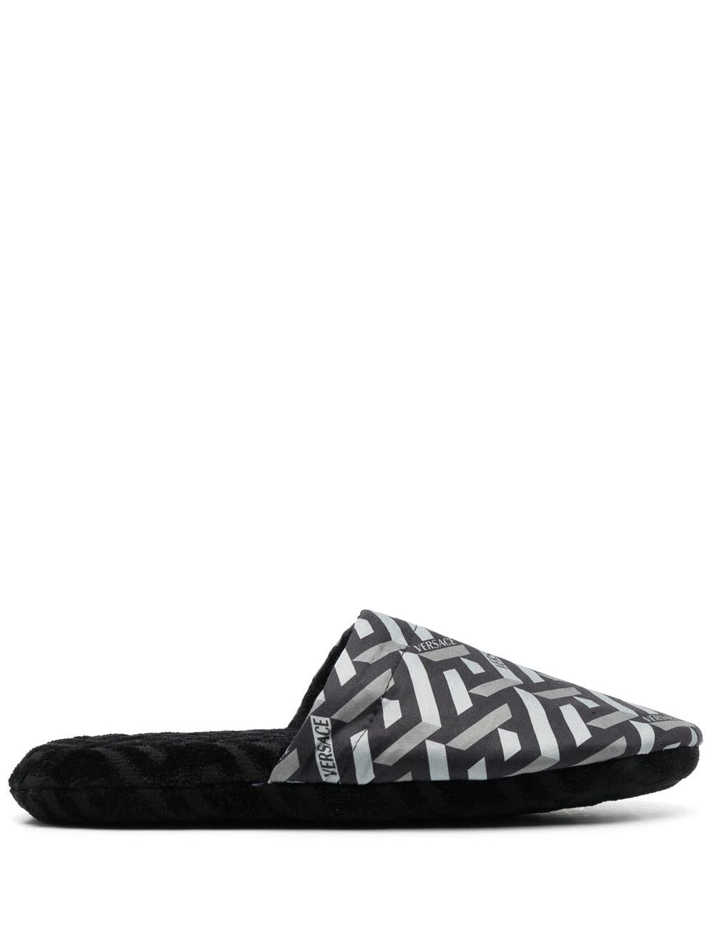 Versace La Greca lounge slippers - Black von Versace