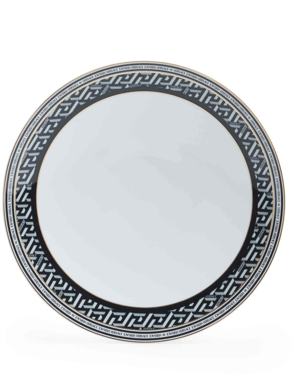 Versace La Greca porcelain plate (28 cm) - White von Versace