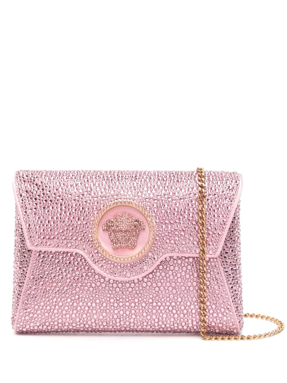 Versace La Medusa Crystal clutch bag - Pink von Versace
