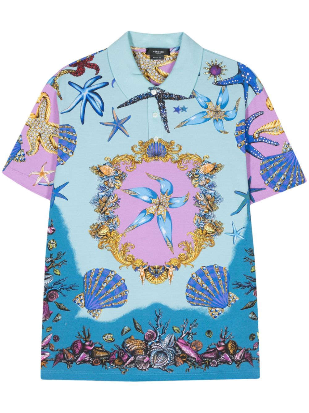 Versace Les Tresors de la Mer polo shirt - Blue von Versace