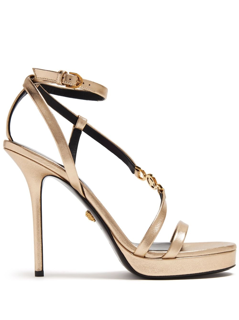 Versace Medusa 95' 115mm leather sandals - Gold von Versace