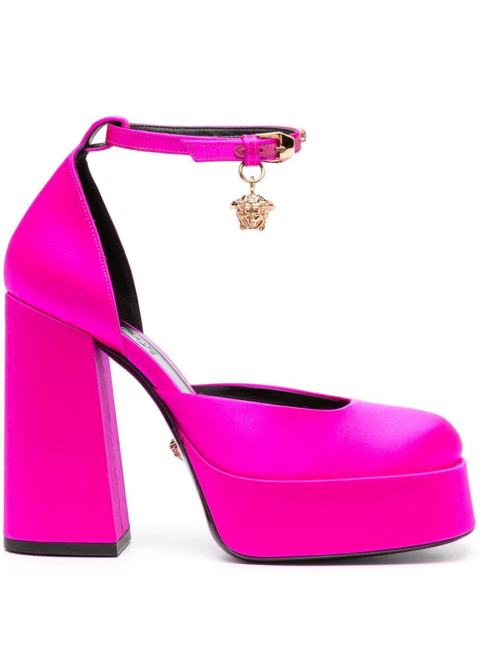 Versace Medusa Aevitas 125mm satin-finish pumps - Pink von Versace