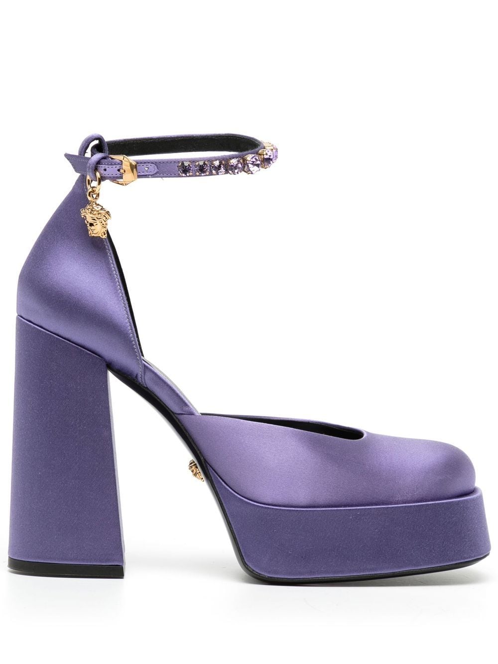 Versace Aevitas 120mm single-platform pumps - Purple von Versace