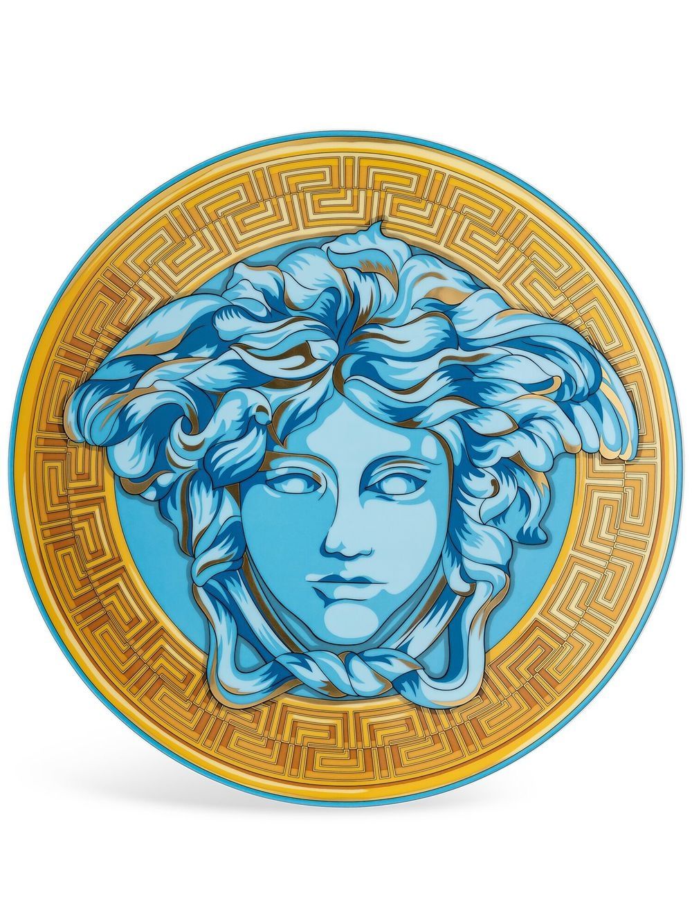 Versace Medusa Amplified service plate (33.1cm) - Blue von Versace