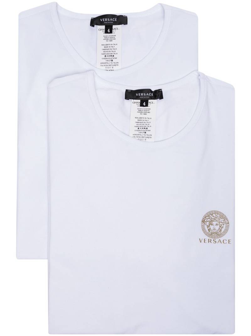 Versace Medusa Crest T-shirts (set of two) - White von Versace