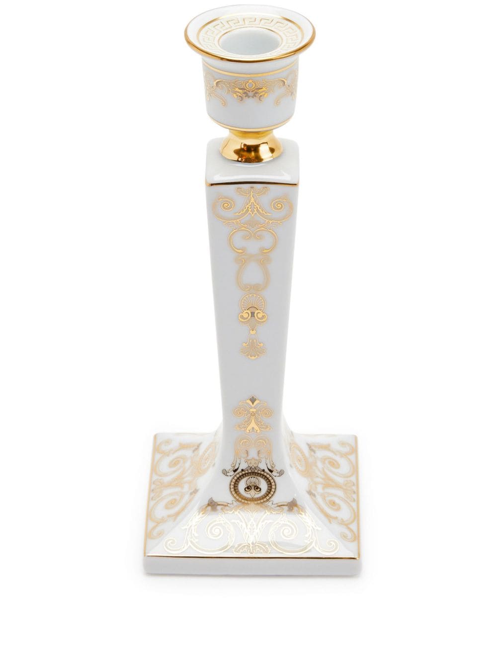 Versace Medusa Gala porcelain candleholder (21cm) - White von Versace