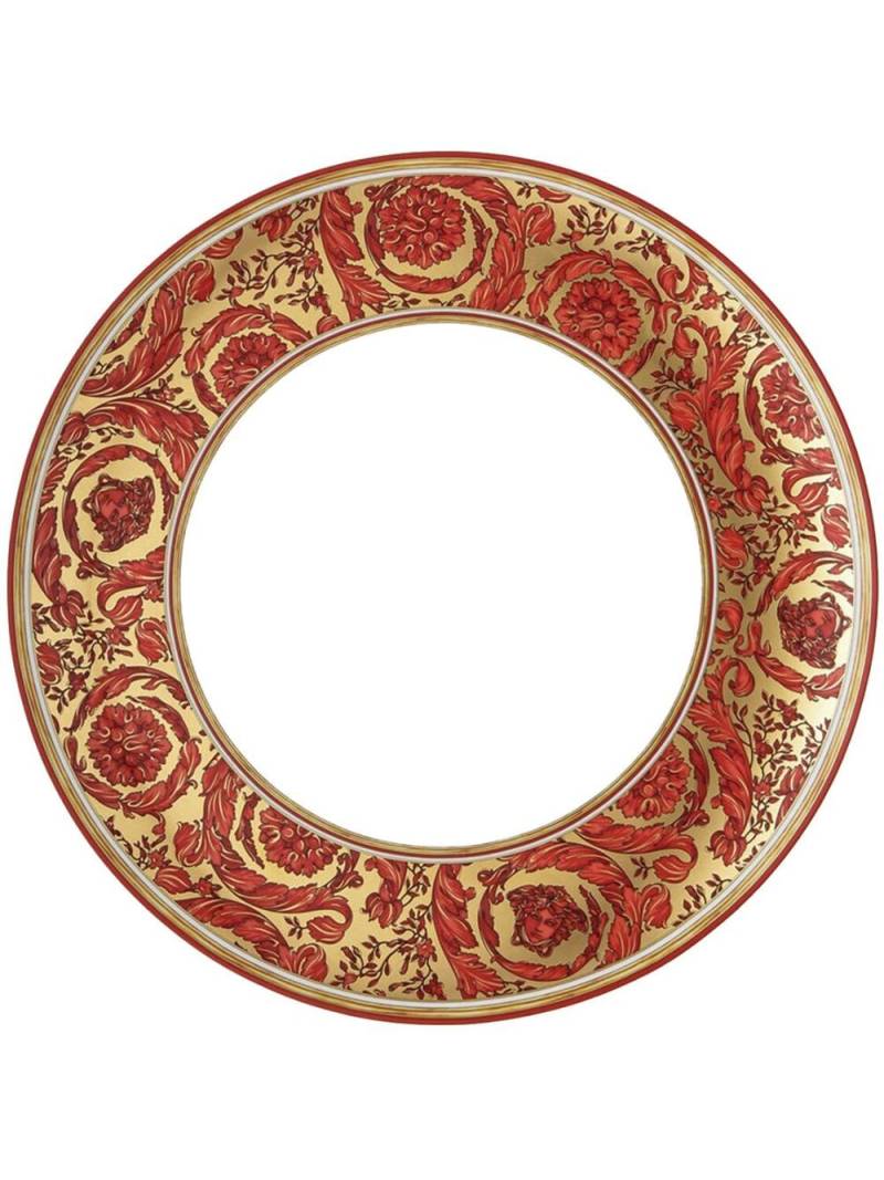 Versace Medusa Garland dinner plate - Red von Versace