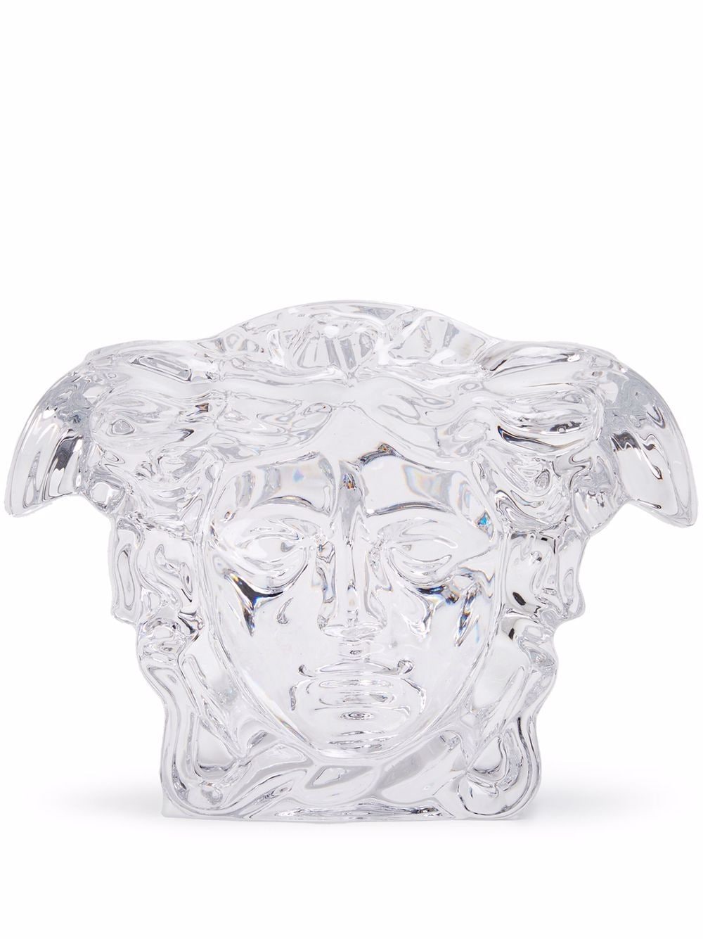 Versace Medusa Grande crystal vase - White von Versace