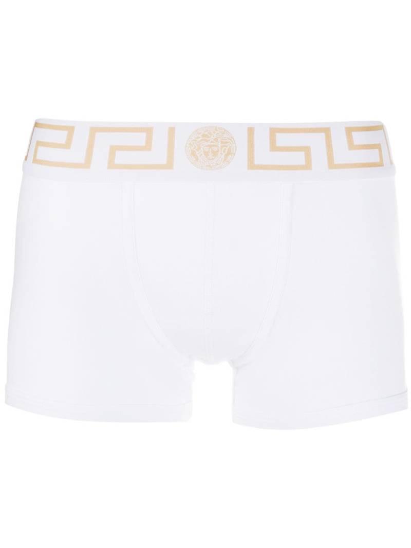 Versace Greca Border boxer briefs - White von Versace