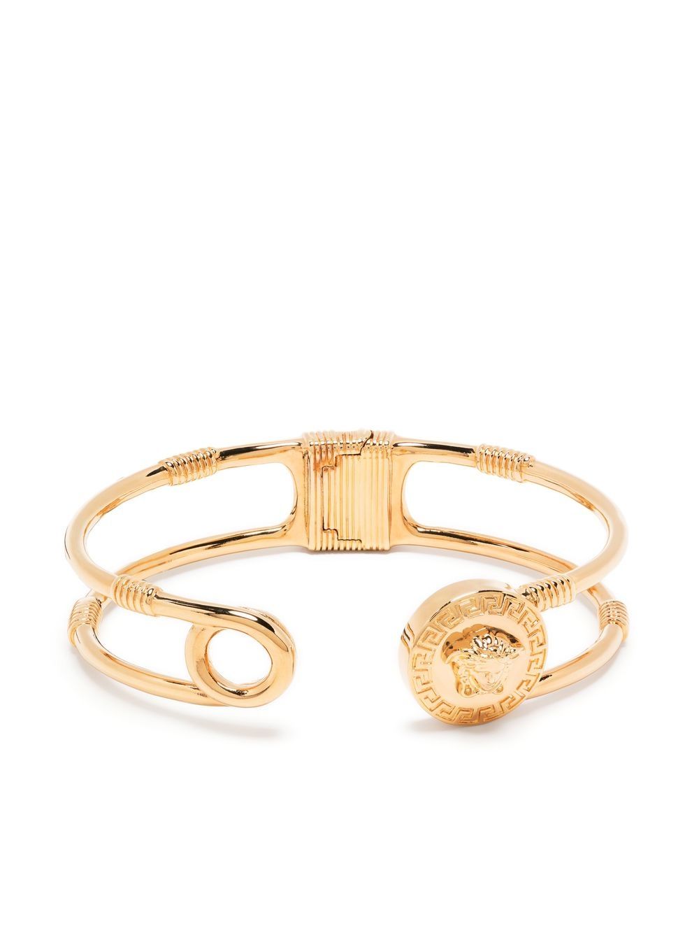 Versace Safety-Pin cuff bracelet - Gold von Versace