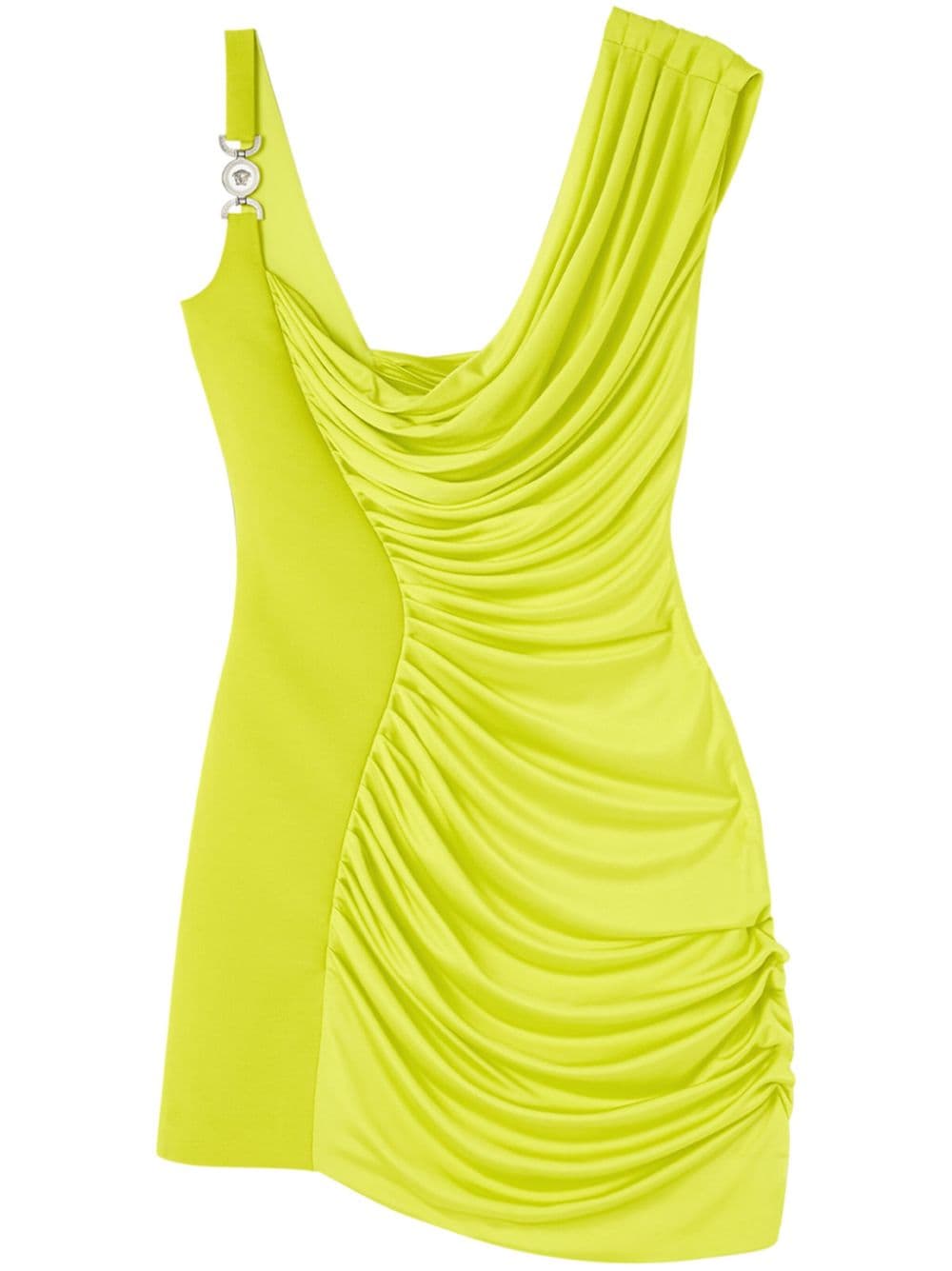 Versace Medusa '95 draped minidress - Yellow von Versace