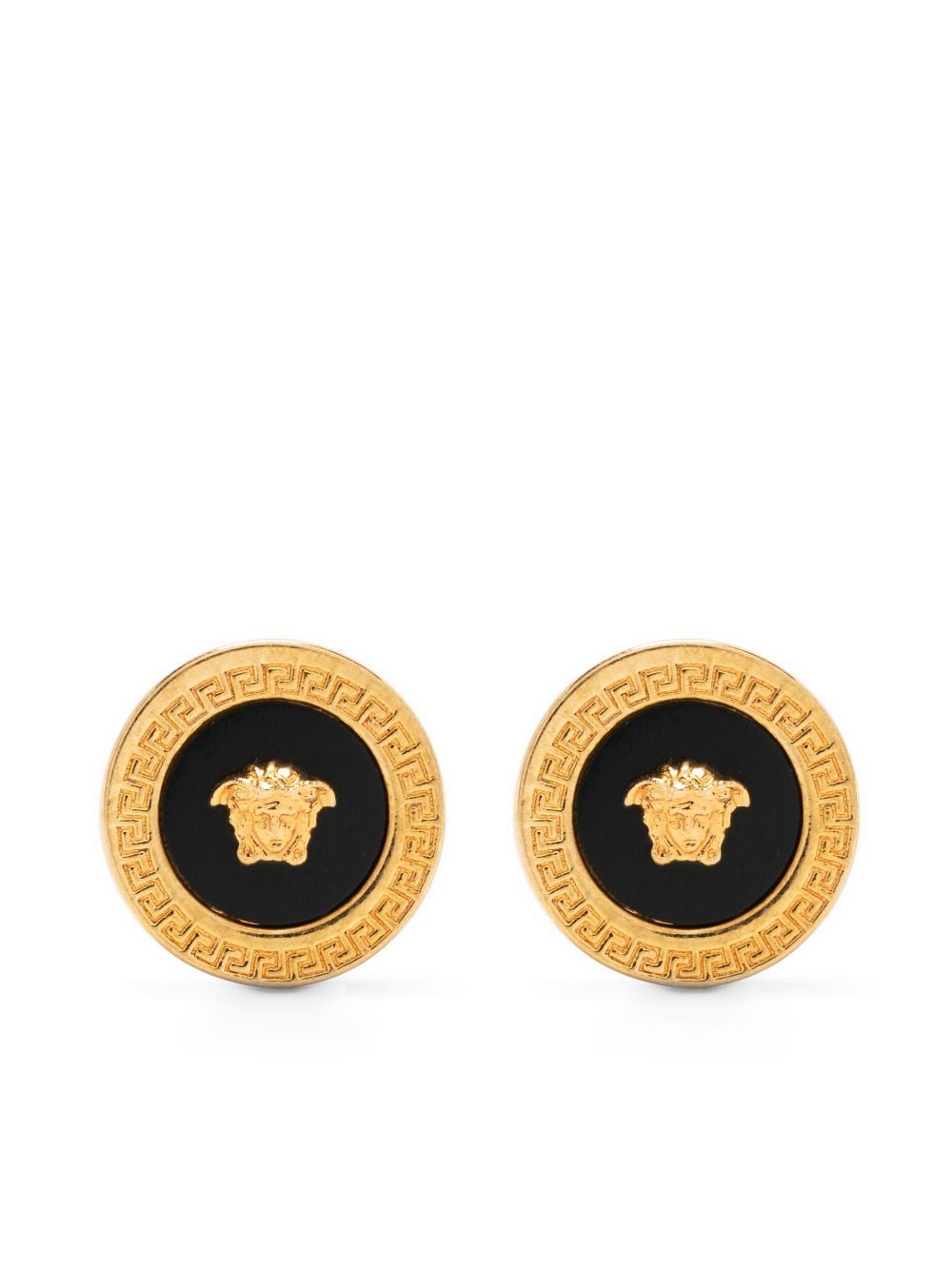 Versace Medusa Head enamel stud earrings - Gold von Versace