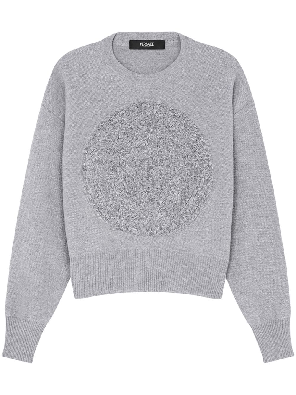 Versace Medusa Head fine-knit jumper - Grey von Versace