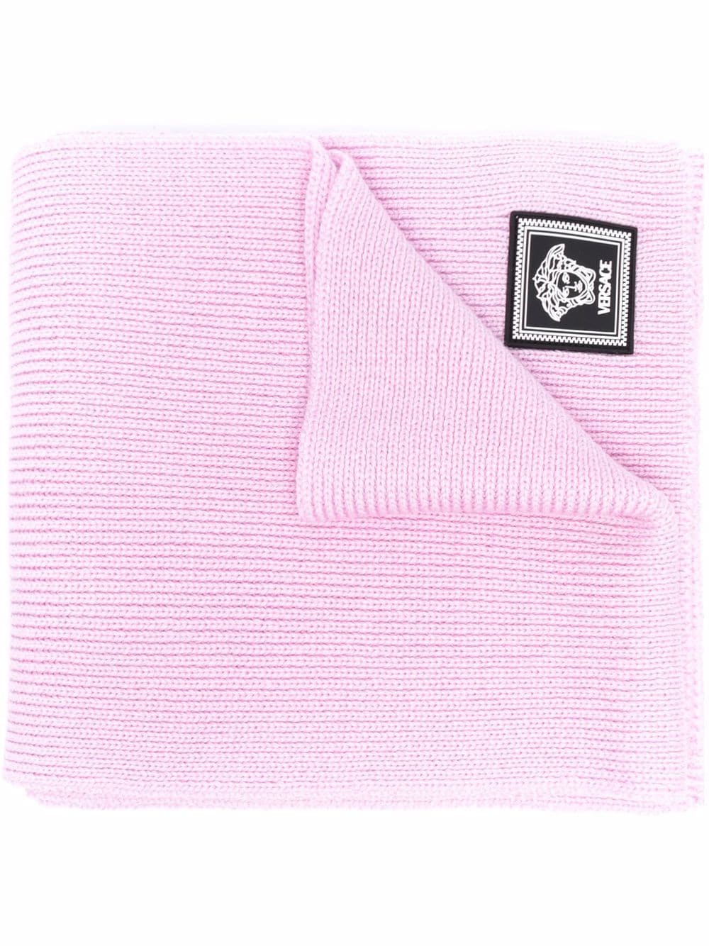 Versace Medusa wool ribbed scarf - Pink von Versace