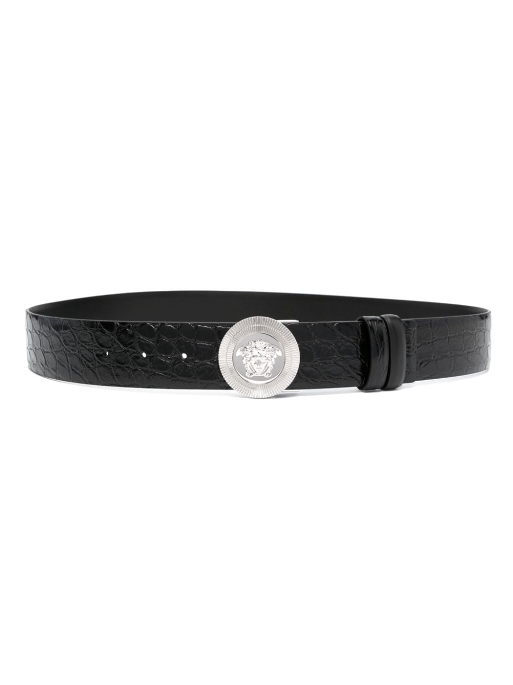 Versace Medusa Biggie reversible leather belt - Black von Versace