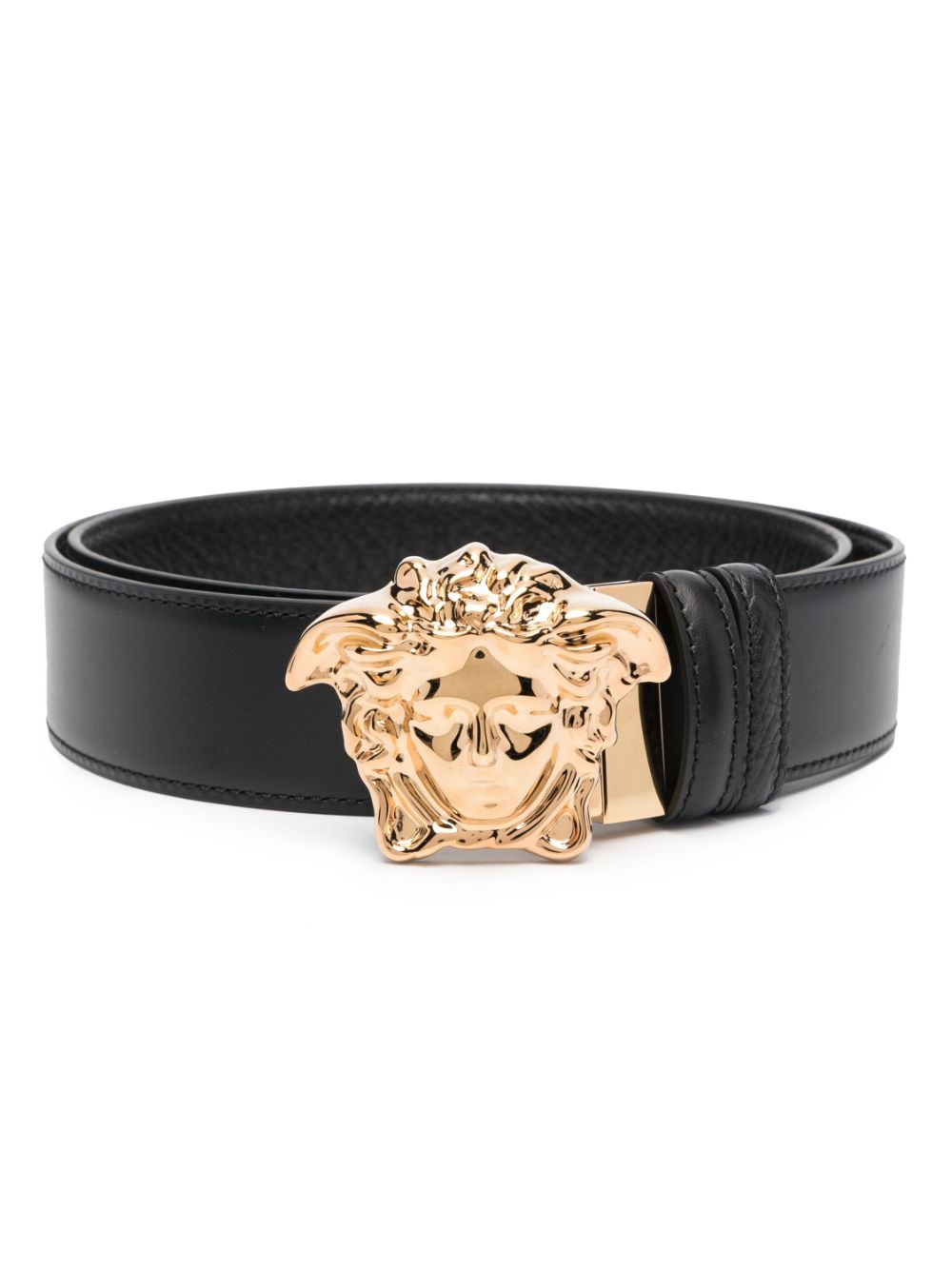 Versace La Medusa reversible leather belt - Black von Versace