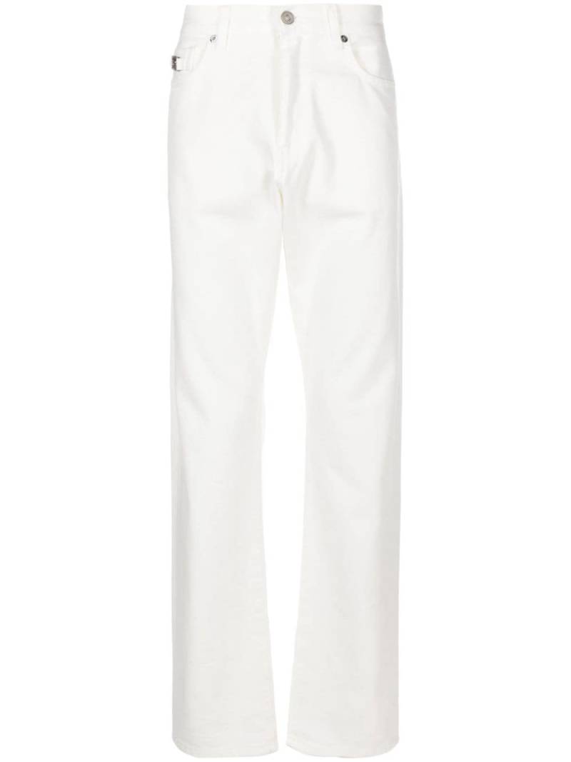 Versace Medusa Head-motif mid-rise straight-leg jeans - White von Versace