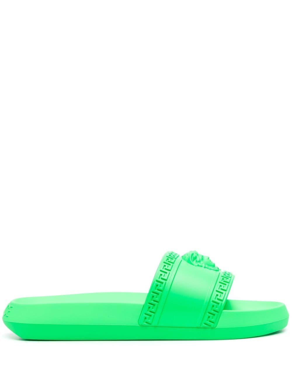 Versace Medusa Head motif slides - Green von Versace