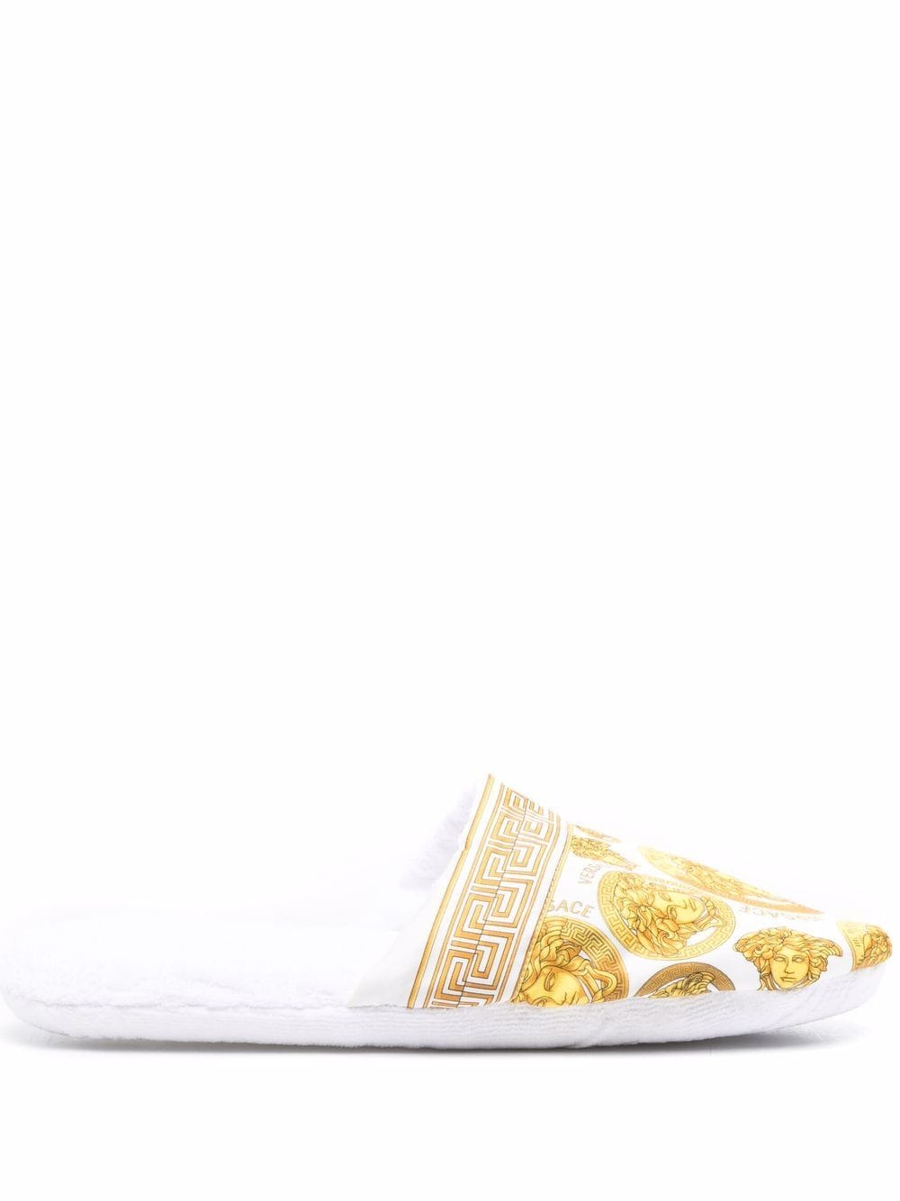 Versace Medusa Head motif slippers - White von Versace