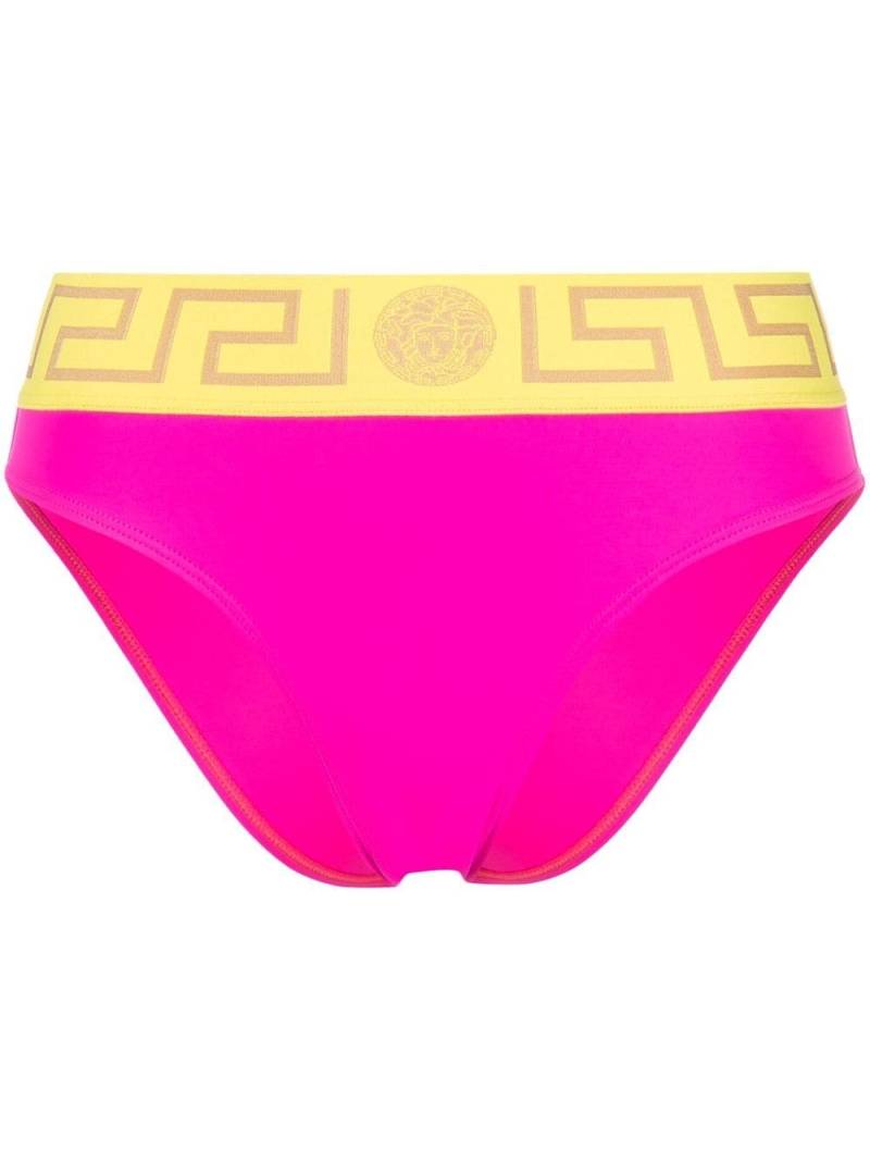 Versace Greca Border bikini bottoms - Pink von Versace