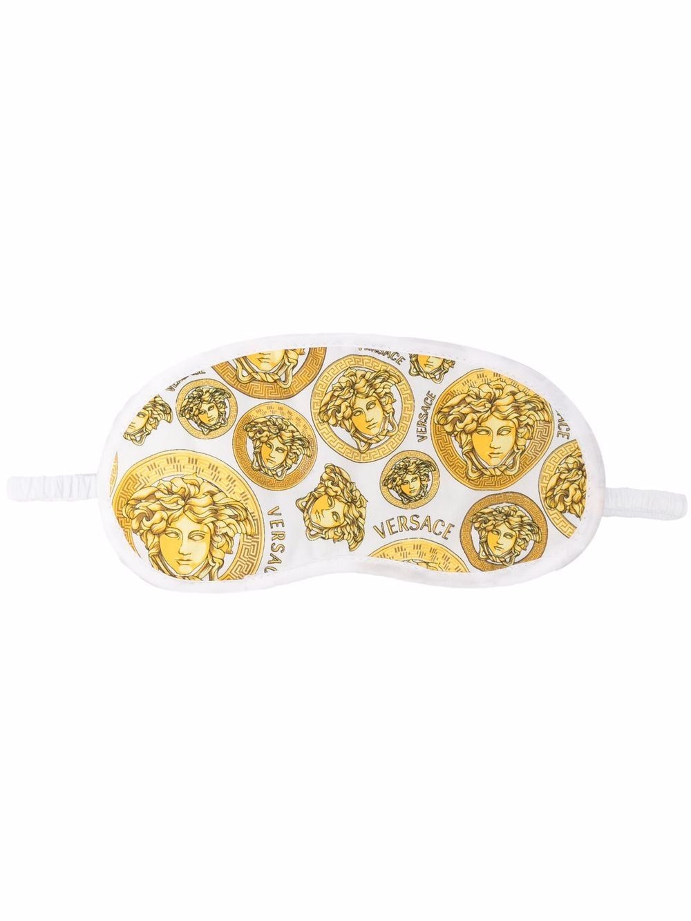 Versace Medusa Head-print sleep mask - White von Versace