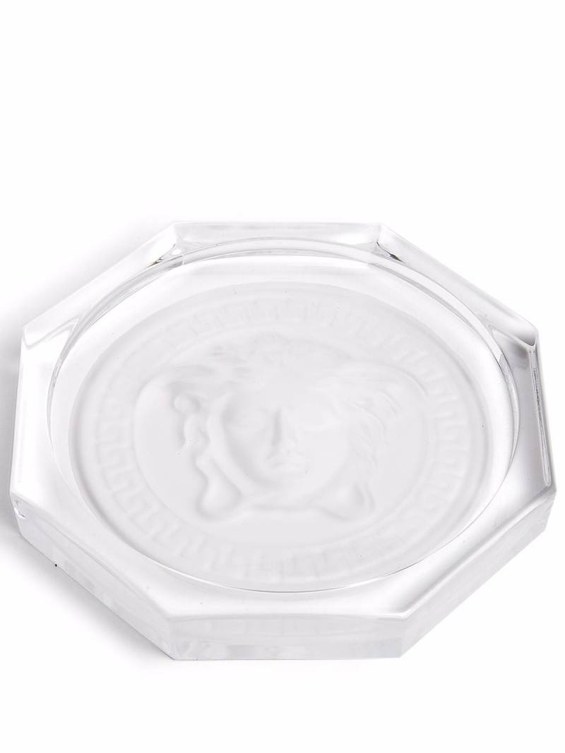 Versace Medusa Lumiere coaster - White von Versace