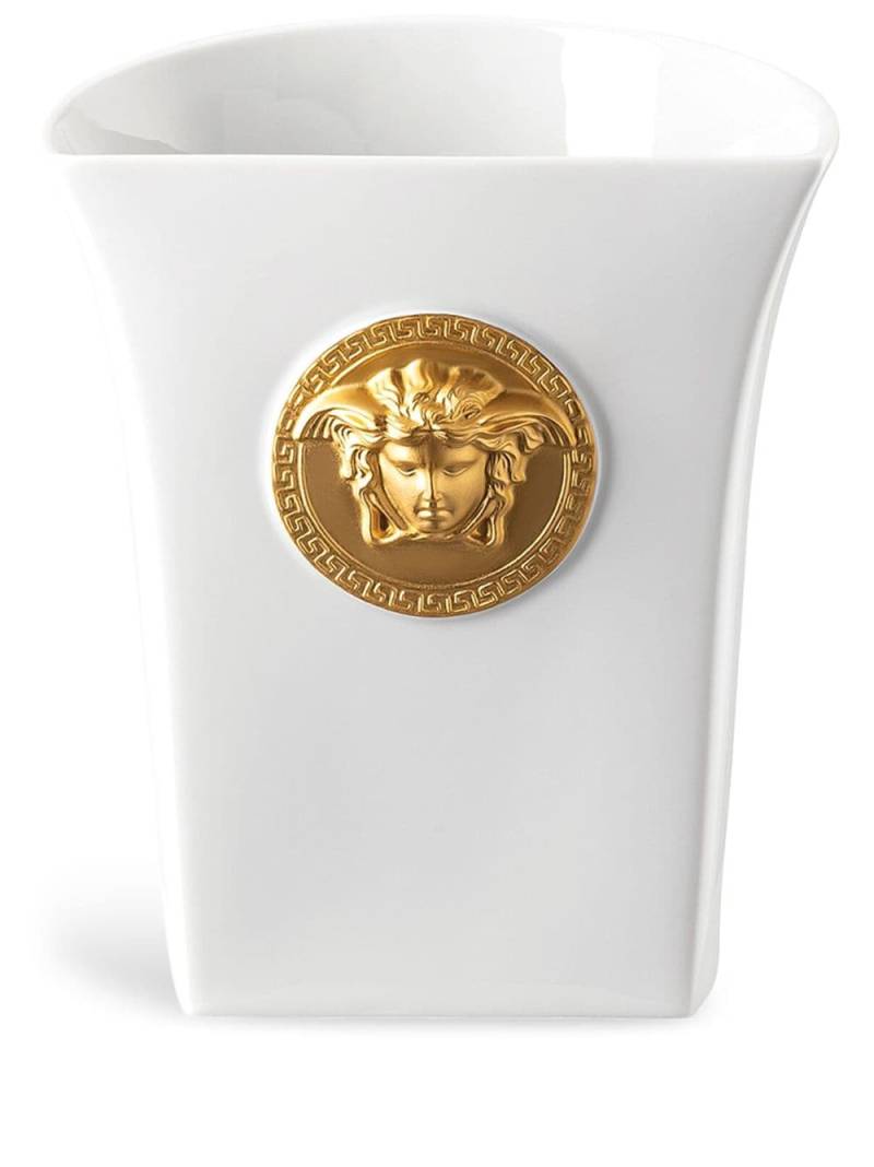 Versace Medusa Madness small vase - White von Versace