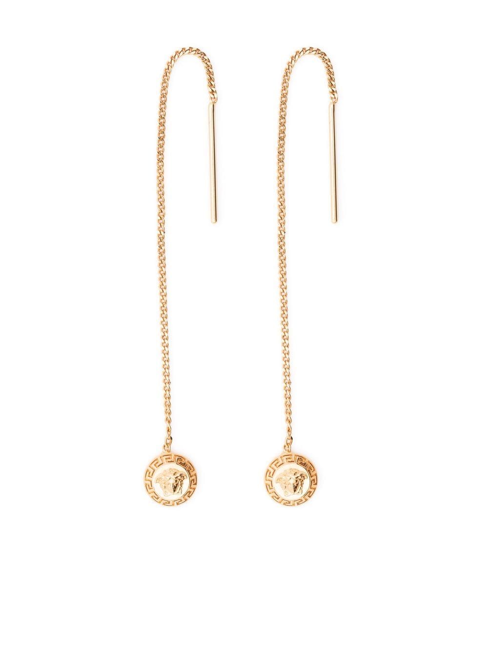 Versace Medusa chain-link drop earrings - Gold von Versace