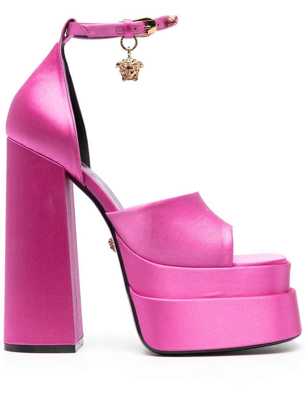 Versace Medusa charm platform sandals - Pink von Versace