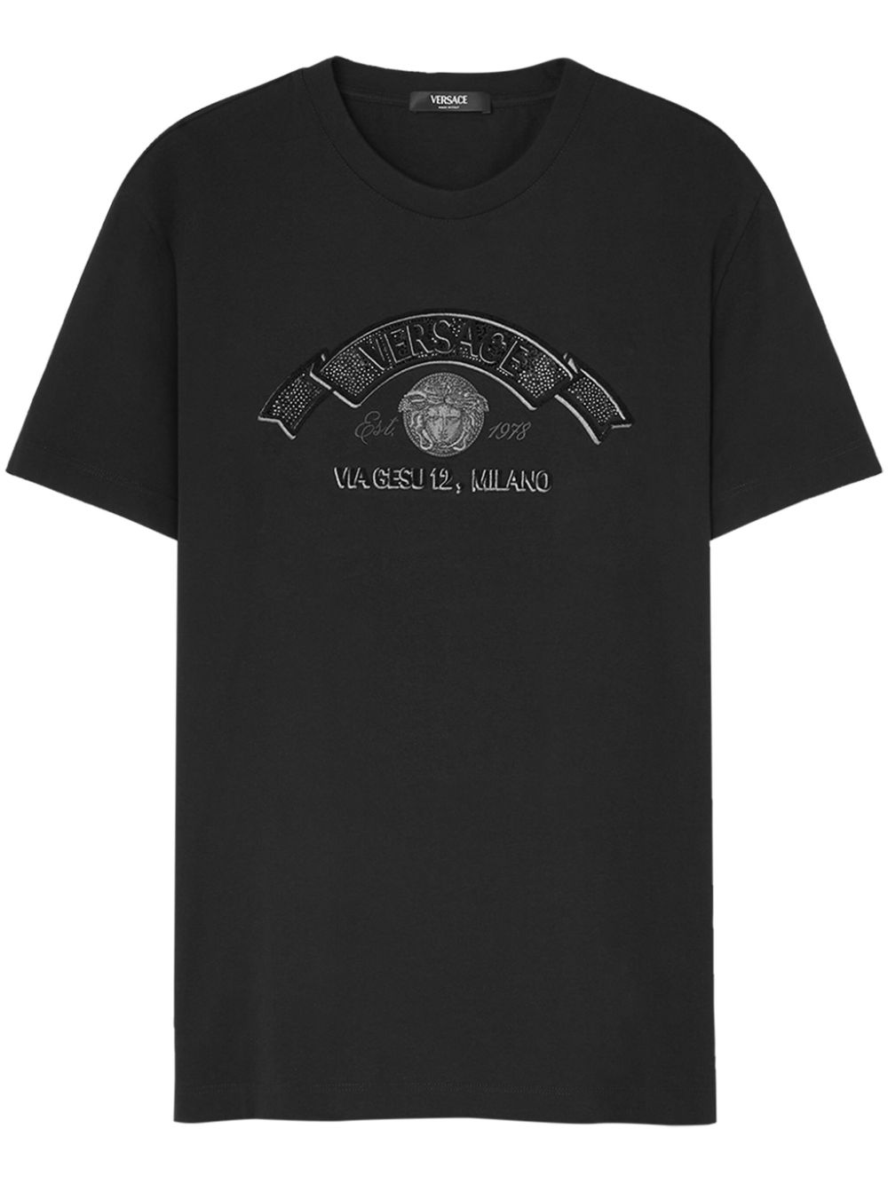 Versace Medusa cotton T-shirt - Black von Versace