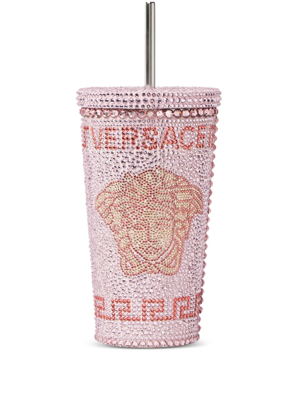 Versace Medusa crystal-embellished travel cup - Pink von Versace