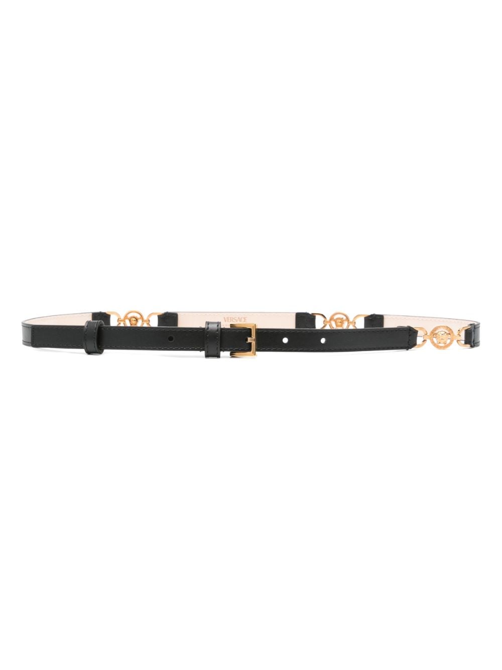 Versace Medusa-detail leather belt - Black von Versace