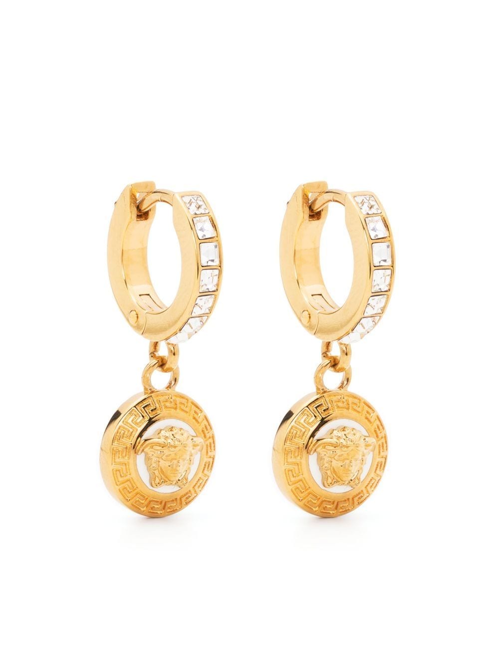 Versace Medusa-embellished hoop earrings - Gold von Versace