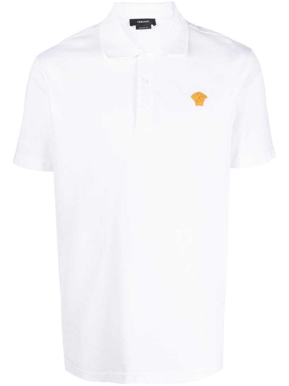 Versace Medusa embroidered polo shirt - White von Versace