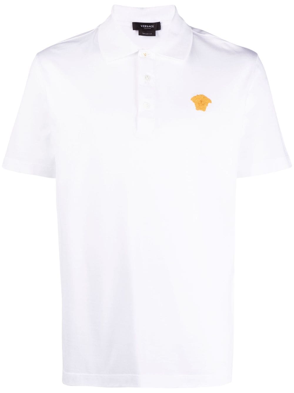 Versace Medusa embroidered polo shirt - White von Versace