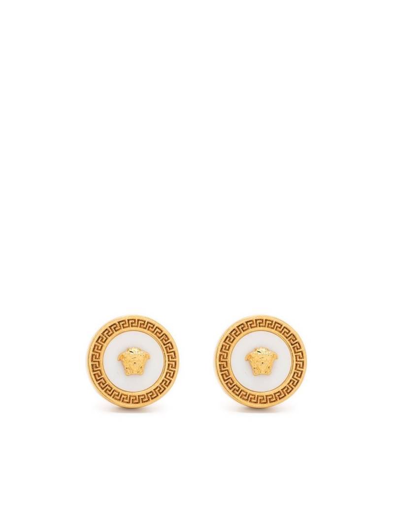 Versace Medusa enamel stud earrings - Gold von Versace