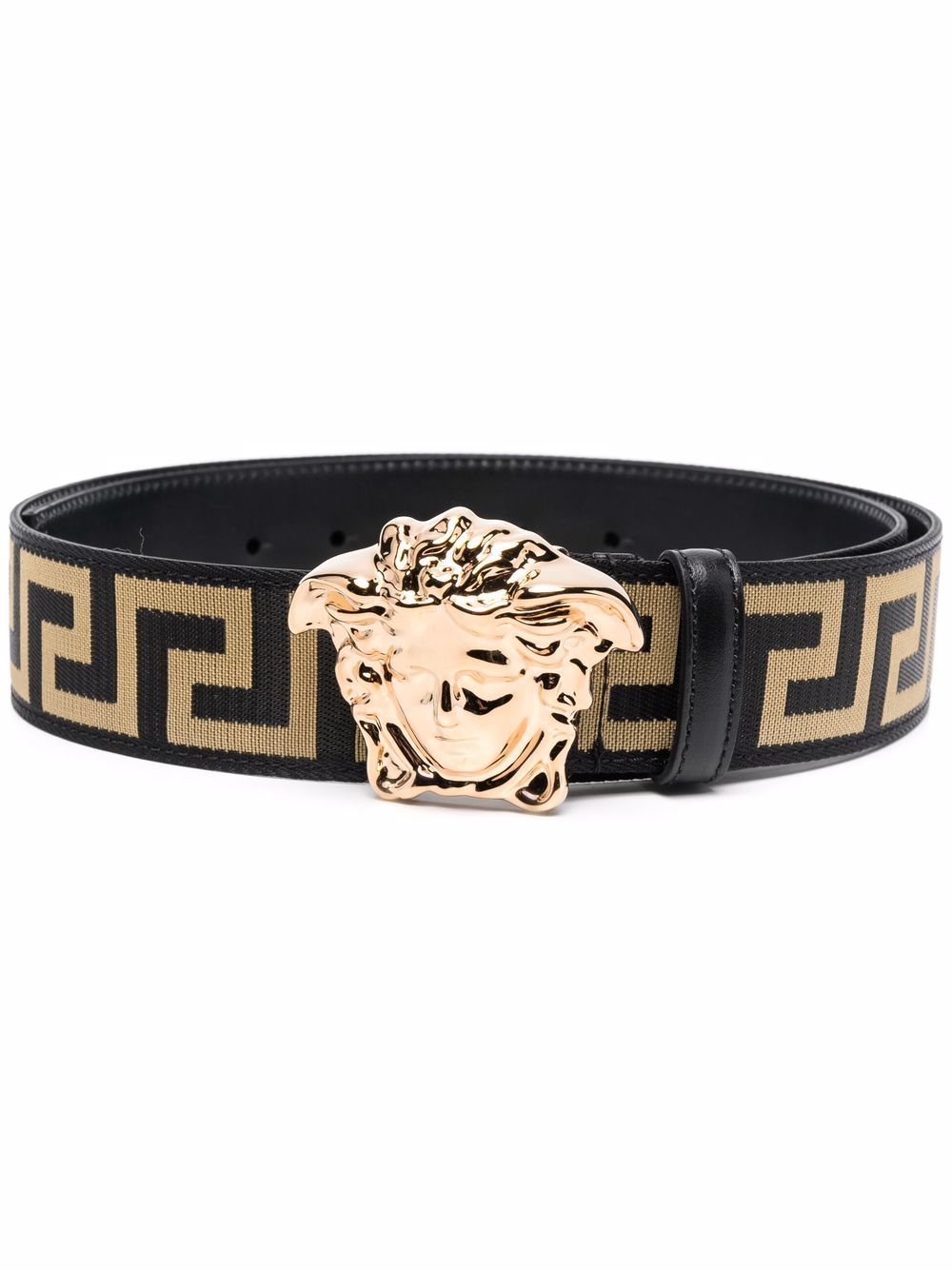 Versace Medusa-head leather belt - Black von Versace