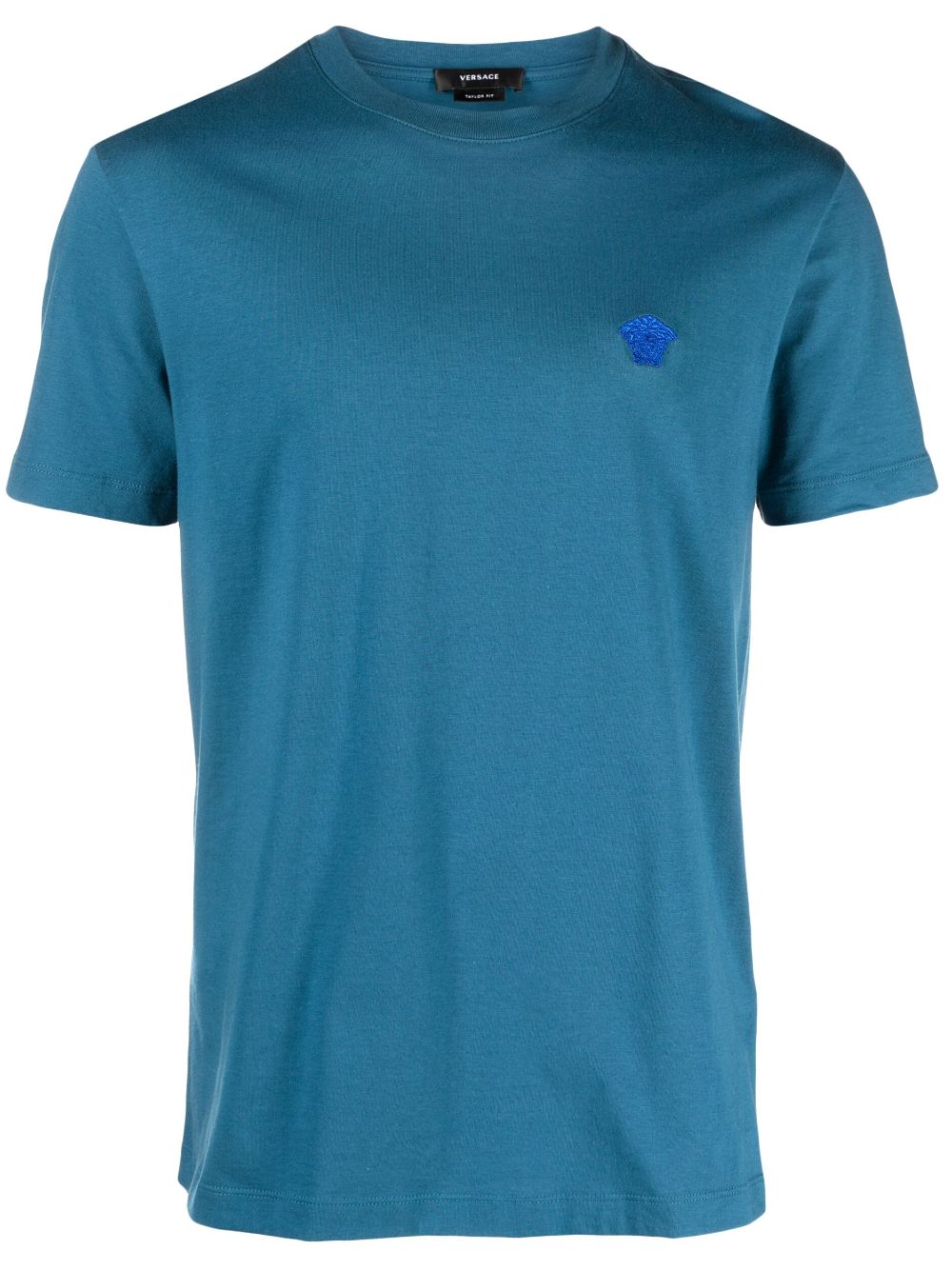 Versace Medusa embroidered T-Shirt - Blue von Versace