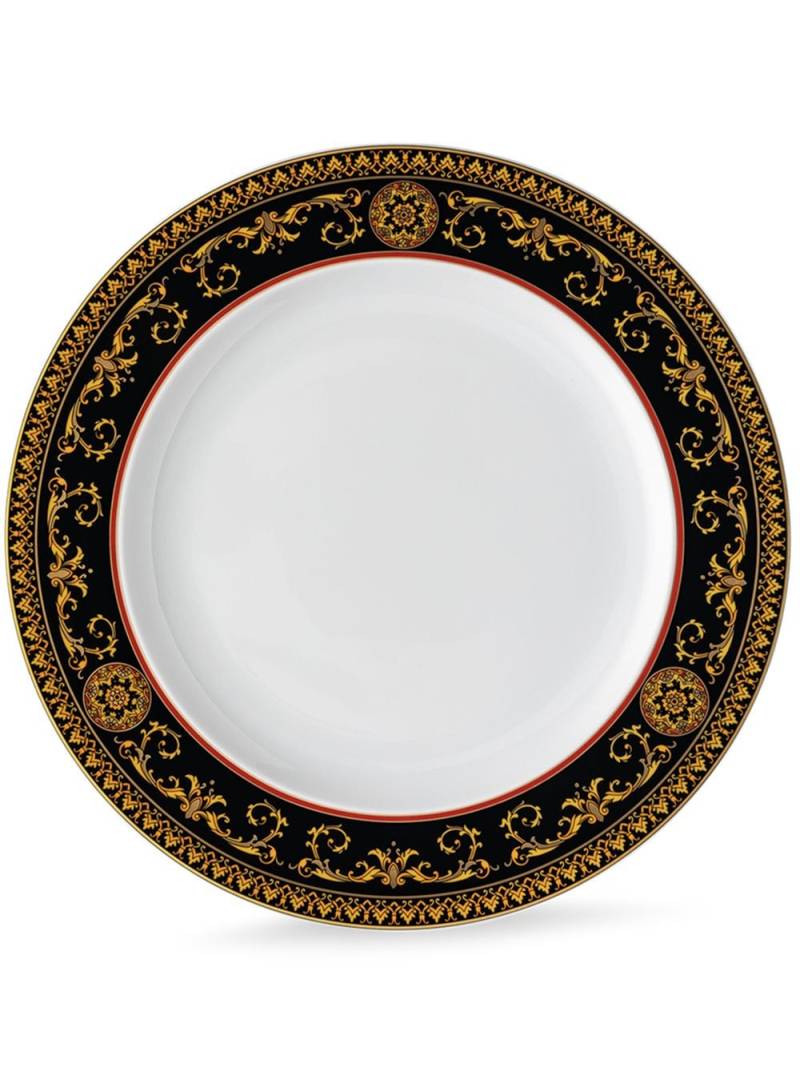 Versace Medusa ornate-trim plate - White von Versace