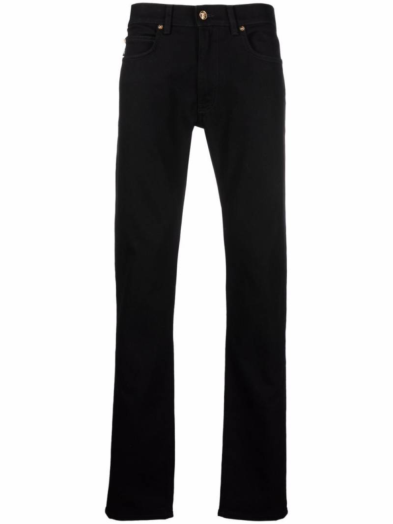 Versace mid-rise slim-fit jeans - Black von Versace