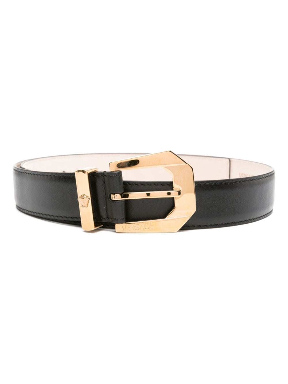 Versace Medusa Heritage leather belt - Black von Versace